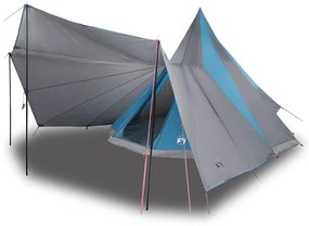 vidaXL Οικογενειακή Σκηνή Τίπι Μπλε και Γκρι 510 x 690 x 330 εκ.