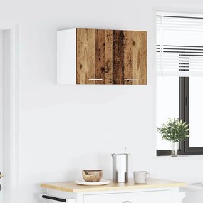 vidaXL Κρεμαστό ντουλάπι 2 pcs Παλαιό Ξύλο και Λευκό 30 x 31 x 40 εκ.