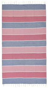 Πετσέτα Θαλάσσης Pestemal Βαμβακερή Μπλε-Ροζ-Φούξια 90x180εκ. ble 5-46-509-0030