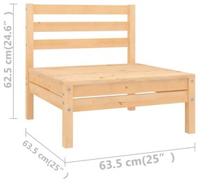 vidaXL Σαλόνι Κήπου Σετ 6 Τεμαχίων από Μασίφ Ξύλο Πεύκου