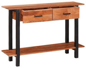 vidaXL Τραπέζι κονσόλας Καφέ 110 x 30 x 75 εκ. Μασίφ ξύλο ακακίας