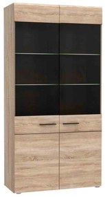 Βιτρίνα Solo Sonoma 100X41X197 cm TO-SOLO2W Μελαμίνη