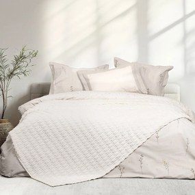 Κουβέρτα Fleece Μονή (160x220) Nima Savara Ivory