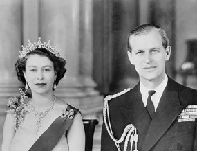 Φωτογραφία Queen Elizabeth II and Husband Duke, Bettmann