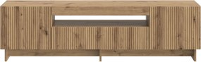 vidaXL Ντουλάπα LED Τηλεόρασης Artisan Δρυς Επεξεργασμένο Ξύλο