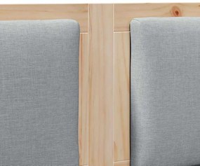 vidaXL Κεφαλάρι Άλλο Καφέ 140 cm Μασίφ ξύλο πεύκου