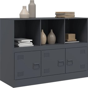 vidaXL Μπουφές Ανθρακί 99x39x73 εκ. από Ατσάλι