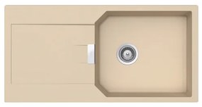 Schock Cristalite Manhattan Vanilla Ένθετος Νεροχύτης 100x51cm