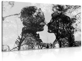 Εικόνα της αγάπης σε μαύρο & άσπρο - 120x80