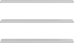 Ραφιέρα τοίχου Divar pakoworld σε λευκή απόχρωση 60x14.5x1.8εκ