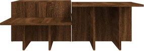 vidaXL Τραπεζάκια Σαλονιού 2 τεμ Brown Oak Επεξ. Ξύλο