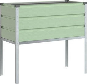 vidaXL Γλάστρα Παστέλ Πράσινο 100 x 45 x 90 εκ. Επικαλυμμένος Χάλυβας