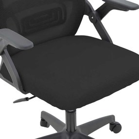 Καρέκλα γραφείου Peja pakoworld mesh ύφασμα μαύρο 58x60x107-117εκ