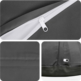 vidaXL Κάλυμμα Μαξιλαριού 6 pcs HEERLEN Ανθρακί Ø 60 cm Πολυεστέρας