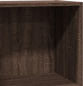 vidaXL Βιβλιοθήκη Καφέ Δρυς 40x24x76 εκ. από Επεξεργασμένο Ξύλο