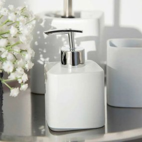 Dispenser Μπάνιου 290ml (7.5x8.5x13) Wenko Hexa White Matt 23234100