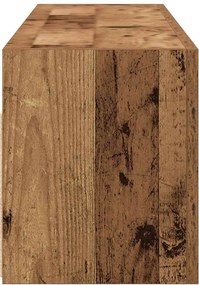 vidaXL Ντουλάπι τοίχου μπάνιου Παλιό ξύλο 100x25x30 cm