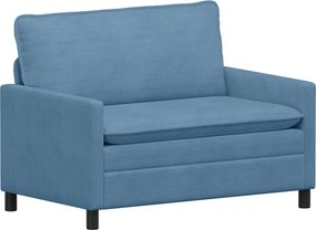vidaXL Σετ Καναπέ 2 pcs Μπλε Ύφασμα