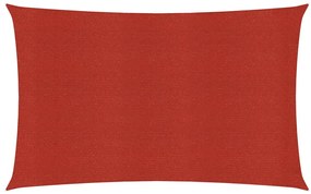 vidaXL Πανί Σκίασης Κόκκινο 3 x 6 μ. από HDPE 160 γρ./μ²