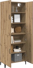 vidaXL Highboard 2 pcs Artisan Oak Επεξεργασμένο ξύλο