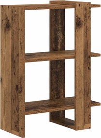 vidaXL Ράφι Βιβλίων 2 επιπέδων 52 x 25 x 71,5 εκ Επεξεργασμένο Ξύλο