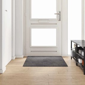 vidaXL Δερμάτινο Χαλί Γκρι 100 x 150 cm 100% Πολυπροπυλένιο Τούφτα