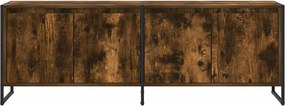 VidaXL Ντουλάπι TV 140 x 36 x 49.5 εκ Καπνιστό Δρύς Επεξεργασμένο Ξύλο