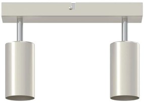 vidaXL Σποτ οροφής Βουρτσισμένο νικέλιο 26 x 5.5 x 16.5 εκ Ατσάλι