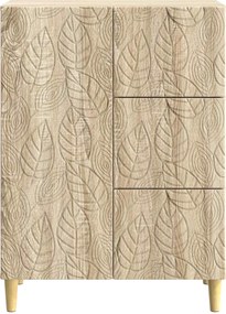 vidaXL Πλαϊνό γραφείο Sonoma Δρυς 66 x 34,5 x 90 εκ Επεξεργασμένο Ξύλο