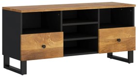 vidaXL Έπιπλο Τηλεόρασης 100x33x46 εκ. Μασίφ Ξύλο Μάνγκο &amp; Επεξ. Ξύλο