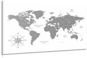 Εικόνα αξιοπρεπούς χάρτη σε γκρι σχέδιο - 120x80