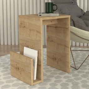 Τραπεζάκι βοηθητικό Regnar Megapap χρώμα sapphire oak 43,1x33,5x52εκ.-GP042-0250,2