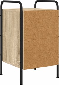 vidaXL Κομοδίνο Sonoma Δρυς 35 x 36,5 x 61 εκ Επεξεργασμένο Ξύλο