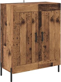 vidaXL Πλαϊνό γραφείο Παλιό Ξύλο 69,5 x 34 x 90 εκ.