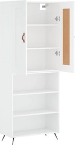 vidaXL Ντουλάπι Λευκό 69,5x34x180 εκ. από Επεξεργασμένο Ξύλο