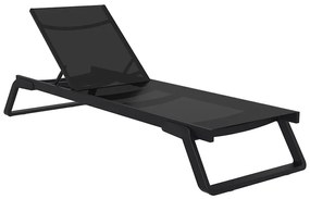 SIESTA TROPIC ΞΑΠΛΩΣΤΡΑ BLACK/BLACK ΑΛΟΥΜ-ΠΟΛ/ΝΙΟΥ 210X72X31εκ.20.0690