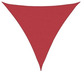vidaXL Πανί Σκίασης Κόκκινο 6 x 6 x 6 μ. από HDPE 160 γρ./μ²