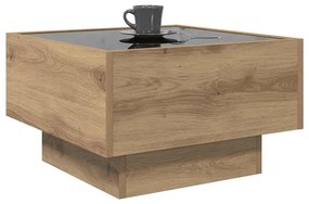 vidaXL Τραπεζάκι σαλονιού artisan δρυς 50 x 50 x 30 εκ