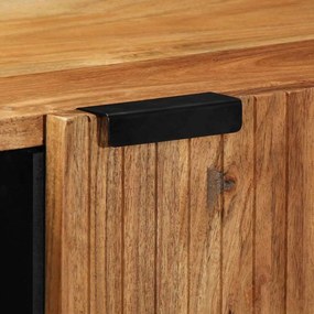 vidaXL Πλαϊνό γραφείο Καφέ 90 x 33,5 x 75 εκ Στερεό ξύλο μάνγκο
