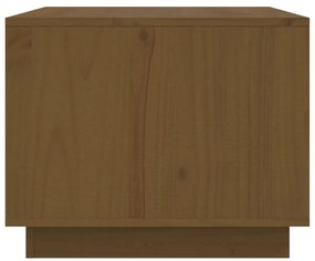 vidaXL Τραπεζάκι Σαλονιού Καφέ Μελί 80x50x40 εκ. Μασίφ Ξύλο Πεύκου
