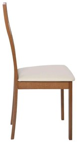 MILLER Καρέκλα Οξιά Aroma Beech, PVC Εκρού