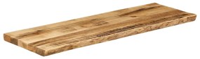 vidaXL Επιφάνεια Τραπεζιού 110x40x2,5 εκ. Live Edge Μασίφ Ξύλο Μάνγκο
