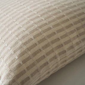Διακοσμητική Μαξιλαροθήκη (43x43) Gofis Home Elysia Silver Hemp Beige 531/06