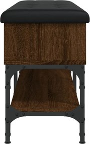 vidaXL Παπουτσοθήκη Καφέ Δρυς 102x32x45 εκ. από Επεξεργασμένο Ξύλο