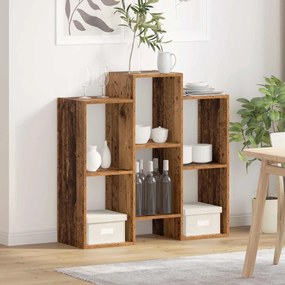 vidaXL Πλαϊνό γραφείο Παλιό ξύλο 90 x 30 x 90 cm