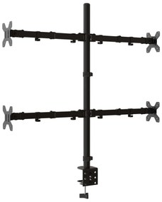 vidaXL Βάση Οθόνης VESA Μαύρη 75/100 χιλ. από Ατσάλι