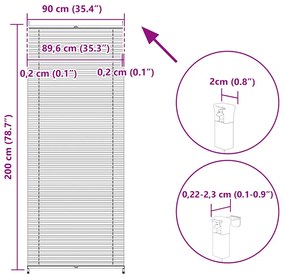 Σύστημα Σκίασης Πλισέ Κρεμ 90 x 200 εκ. 240640