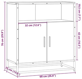 ΝΤΟΥΛΑΠΙ ΚΑΠΝΙΣΤΗ ΔΡΥΣ 68X35X76 ΕΚ. ΑΠΟ ΕΠΕΞΕΡΓΑΣΜΕΝΟ ΞΥΛΟ 849001