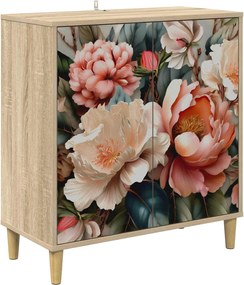 vidaXL Πλαϊνό γραφείο BORNE Sonoma 69 x 33 x 75 εκ. Επεξεργασμένο Ξύλο