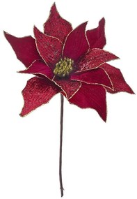 Κλαδί Πικ Αλεξανδρινό Με Γκλίτερ 81686 25x35cm Bordeaux